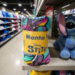 Manta Stitch  Microfibra Jolitex Solteiro Fun 150x200cm Disney - Imagem 3