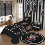 Manta Corinthians Microfibra Jolitex Solteiro Fun 150x200cm SCCP 1910 - Imagem 2