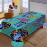 Manta Stitch  Microfibra Jolitex Solteiro Fun 150x200cm Disney - Imagem 2